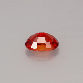 Zaffiro naturale arancione da 0,62 ct, taglio ovale, VS