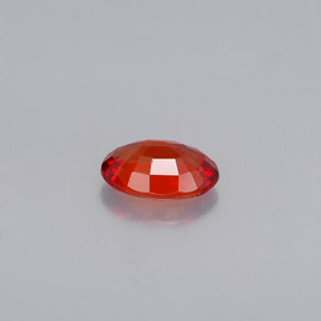 Zaffiro naturale arancione da 0,53 ct, taglio ovale, VVS-VS
