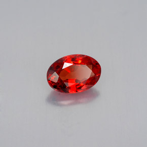 Zaffiro naturale arancione da 0,61 ct, taglio ovale, VVS