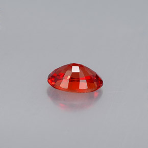 Zaffiro naturale arancione da 0,55 ct, taglio ovale, VVS-VS