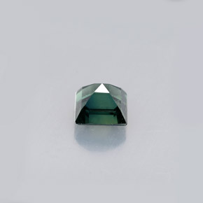 Zaffiro naturale verde da 0,63 ct, quadrato, VVS