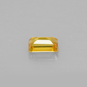 Zaffiro naturale giallo da 0,42 ct, baguette, VS