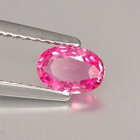 Zaffiro naturale rosa da 0,56 ct, taglio ovale, VVS-VS