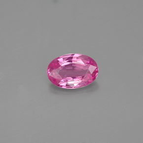 Zaffiro naturale rosa da 0,53 ct, taglio ovale, VVS