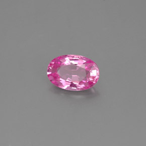 Zaffiro naturale rosa da 0,48 ct, taglio ovale, VS
