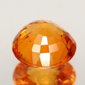 Zaffiro naturale arancione da 0,98 ct, taglio rotondo, VS