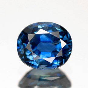 Zaffiro naturale blu da 0,65 ct, taglio ovale, VVS
