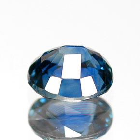 Zaffiro naturale blu da 0,65 ct, taglio ovale, VVS