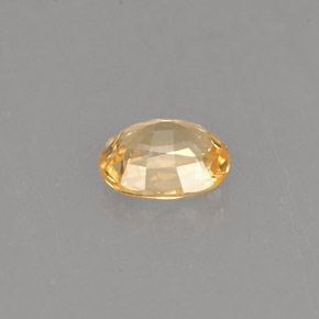 Zaffiro naturale giallo da 0,44 ct, taglio ovale, VVS
