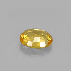 Zaffiro naturale giallo da 0,46 ct, taglio ovale, VVS-VS