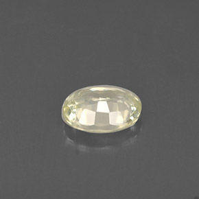 Zaffiro naturale giallo da 0,44 ct, taglio ovale, VVS