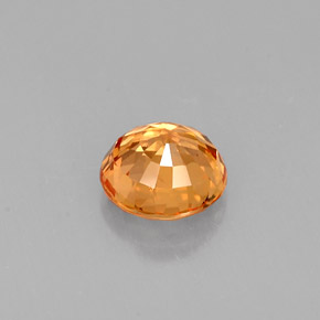 Zaffiro naturale arancione da 1,12 ct, taglio rotondo, VS