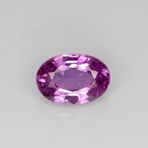 Zaffiro naturale viola da 0,62 ct, taglio ovale, VVS