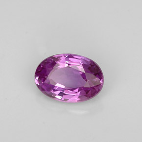 Zaffiro naturale viola da 0,62 ct, taglio ovale, VVS