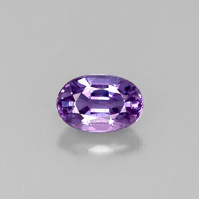 Zaffiro naturale viola da 0,63 ct, taglio ovale, VVS