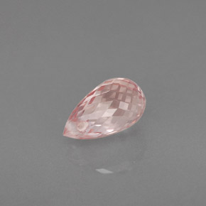 Zaffiro naturale arancione da 1,12 ct, briolette, VS