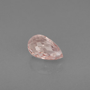 Zaffiro naturale arancione da 1,12 ct, briolette, VS