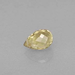 Zaffiro naturale giallo da 1,00 ct, briolette, VVS-VS