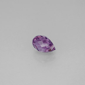 Zaffiro naturale viola da 0,92 ct, briolette, VS
