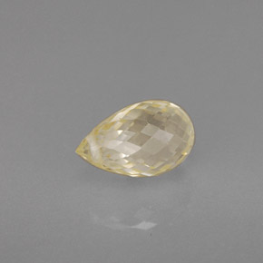 Zaffiro naturale oro da 1,38 ct, briolette, VS-SI