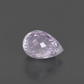 Zaffiro naturale viola da 0,85 ct, briolette, VS