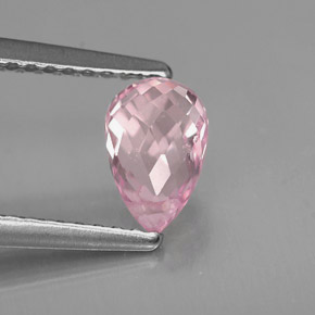 Zaffiro naturale rosa da 1,11 ct, briolette, VS
