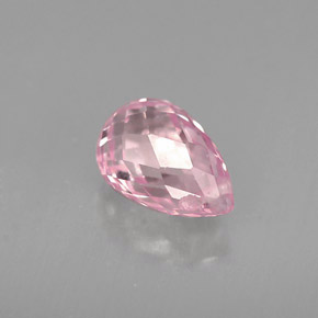 Zaffiro naturale rosa da 1,11 ct, briolette, VS