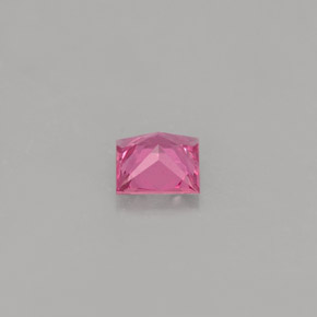 Zaffiro naturale rosa da 0,54 ct, quadrato, VS