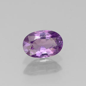 Zaffiro naturale viola da 0,61 ct, taglio ovale, VS