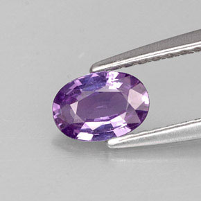 Zaffiro naturale viola da 0,50 ct, taglio ovale, VVS-VS