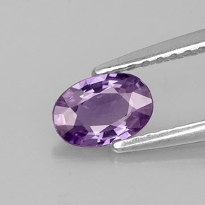Zaffiro naturale viola da 0,52 ct, taglio ovale, VVS