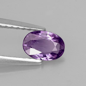 Zaffiro naturale viola da 0,52 ct, taglio ovale, VVS
