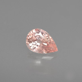 Zaffiro naturale rosa da 0,51 ct, taglio a pera, VS