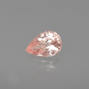 Zaffiro naturale rosa da 0,51 ct, taglio a pera, VS