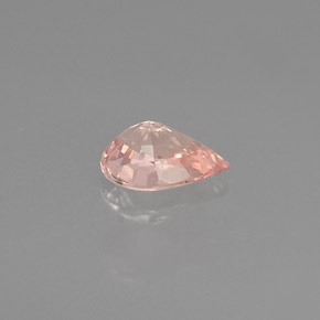 Zaffiro naturale rosa da 0,51 ct, taglio a pera, VS