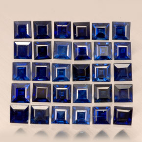 Zaffiro naturale blu da  ct, quadrato, VVS-VS