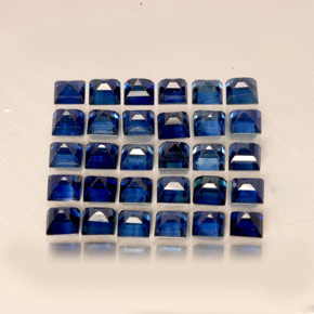 Zaffiro naturale blu da  ct, quadrato, VVS-VS