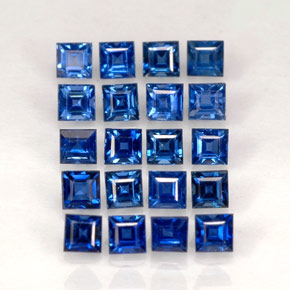 Zaffiro naturale blu da  ct, quadrato, VVS-VS