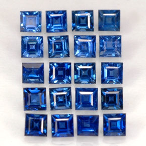 Zaffiro naturale blu da  ct, quadrato, VVS-VS