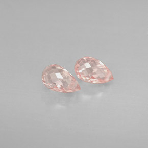 Zaffiro naturale rosa da  ct, briolette, VS