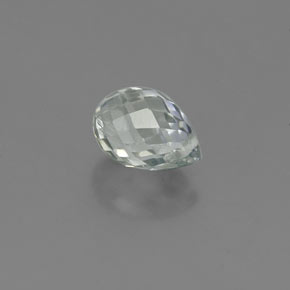 Zaffiro naturale verde da 0,92 ct, briolette, VS