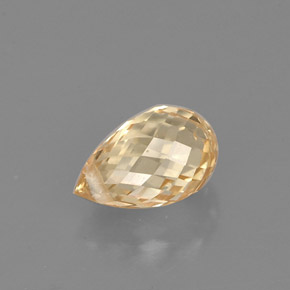 Zaffiro naturale giallo da 1,12 ct, briolette, VS