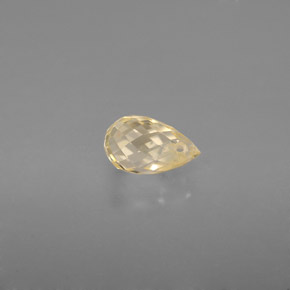 Zaffiro naturale giallo da 1,07 ct, briolette, VS