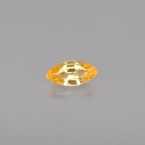 Zaffiro naturale arancione da 0,33 ct, marchesa, VVS-VS