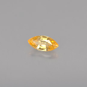 Zaffiro naturale arancione da 0,33 ct, marchesa, VVS-VS