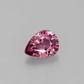Zaffiro naturale rosa da 0,58 ct, taglio a pera, VS