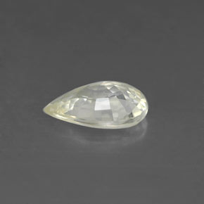 Zaffiro naturale giallo da 0,81 ct, taglio a pera, VS