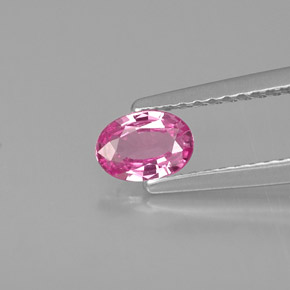 Zaffiro naturale rosa da 0,45 ct, taglio ovale, VVS