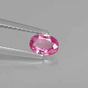 Zaffiro naturale rosa da 0,45 ct, taglio ovale, VVS