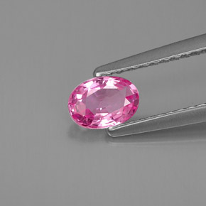 Zaffiro naturale rosa da 0,52 ct, taglio ovale, VS